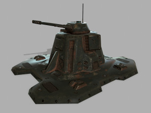 missile turret 3D मॉडल