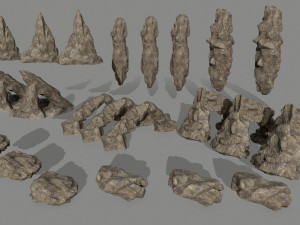 desert rocks Modelo 3D