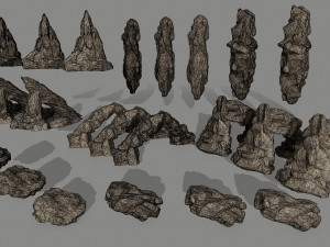 desert rocks Modelo 3D