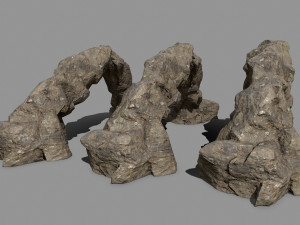 desert rocks Modelo 3D
