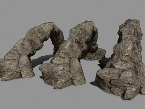 desert rocks Modelo 3D