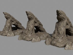 desert rocks Modelo 3D