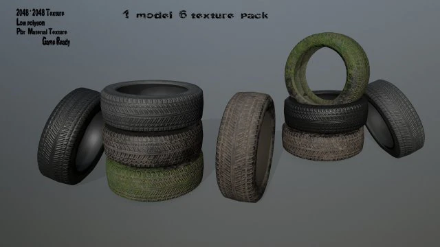 tire2 3D Model .c4d .max .obj .3ds .fbx .stl .blend 