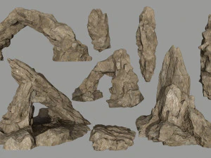 rocks set 3D Model