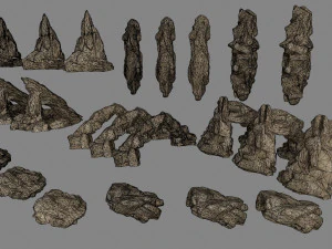rocks set 3D Model