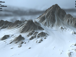 snowmountain 3D-Modell