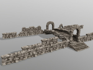 ruin set Modelo 3D