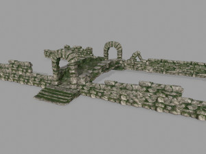 ruin set 3D Модель