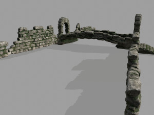 ruin set 3D Модель