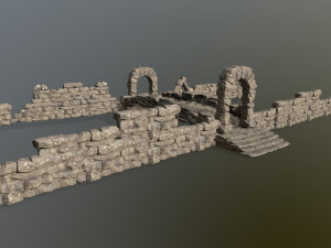 ruin set Modello 3D