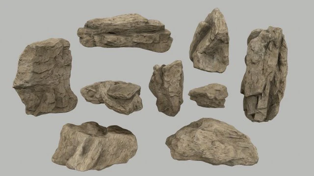 sea rocks 3D Model .c4d .max .obj .3ds .fbx .stl .blend