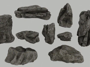 rocas del acantilado Modelo 3D