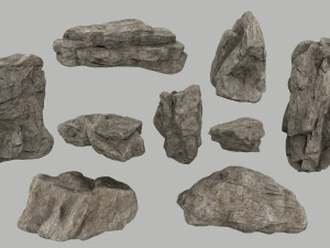 desert rocks 3D-Modell
