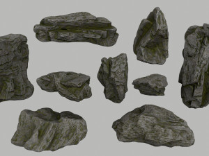 forest rocks 3D Модель