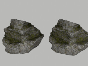 forest rocks Modello 3D