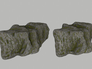 forest rocks Modello 3D
