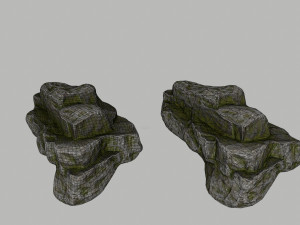 forest rocks Modello 3D