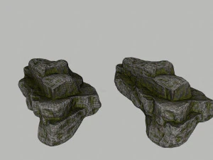 forest rocks 3D Model
