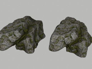forest rocks Modello 3D
