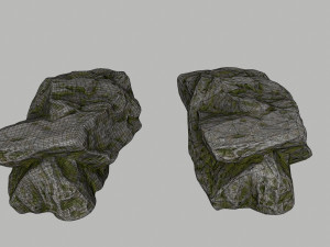 forest rocks Modello 3D