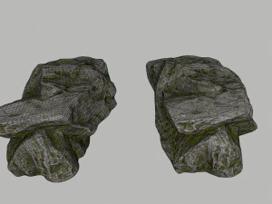 forest rocks 3D Model