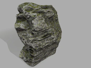 rocas cubiertas de musgo Modelo 3D