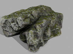 mossy rocks Modèle 3D