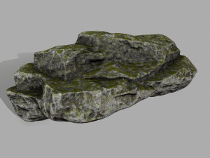 mossy rocks Modèle 3D