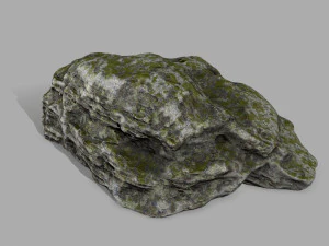 rocas cubiertas de musgo Modelo 3D