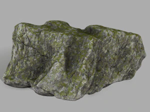 rocas cubiertas de musgo Modelo 3D