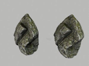 mossy rocks Modèle 3D
