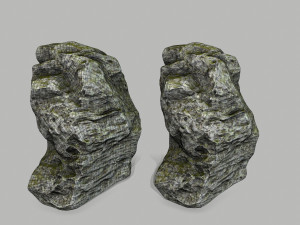 mossy rocks Modèle 3D