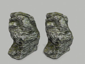 rocas cubiertas de musgo Modelo 3D