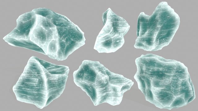 ice 3D Model .c4d .max .obj .3ds .fbx .stl .blend 