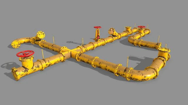 pipe set 3D Model .c4d .max .obj .3ds .fbx .stl .blend 