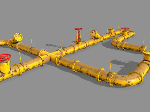 pipe set 3D मॉडल