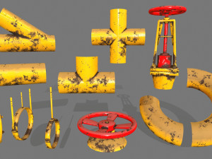 pipe set Model 3D