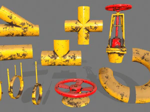 pipe set 3D Model