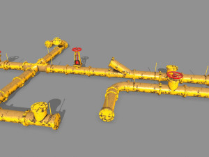 pipe set Model 3D