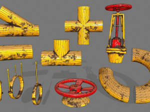 pipe set Model 3D