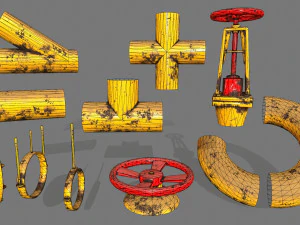 pipe set 3D Model