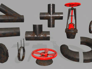 pipe set 3D Model