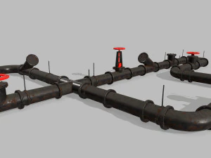 pipe set 3D Model