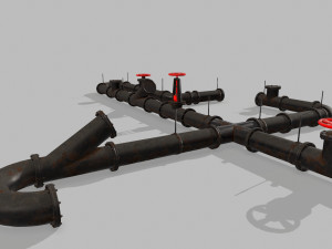 pipe set Modelo 3D