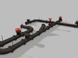 pipe set 3D Model