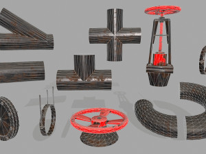 pipe set Modelo 3D