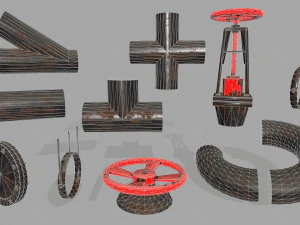 pipe set 3D Model
