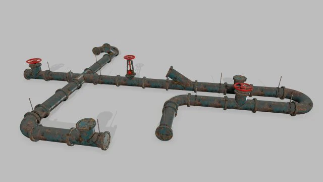 pipe set 3D Model .c4d .max .obj .3ds .fbx .stl .blend 