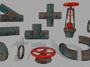pipe set 3D Model