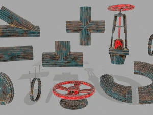 pipe set 3D Model